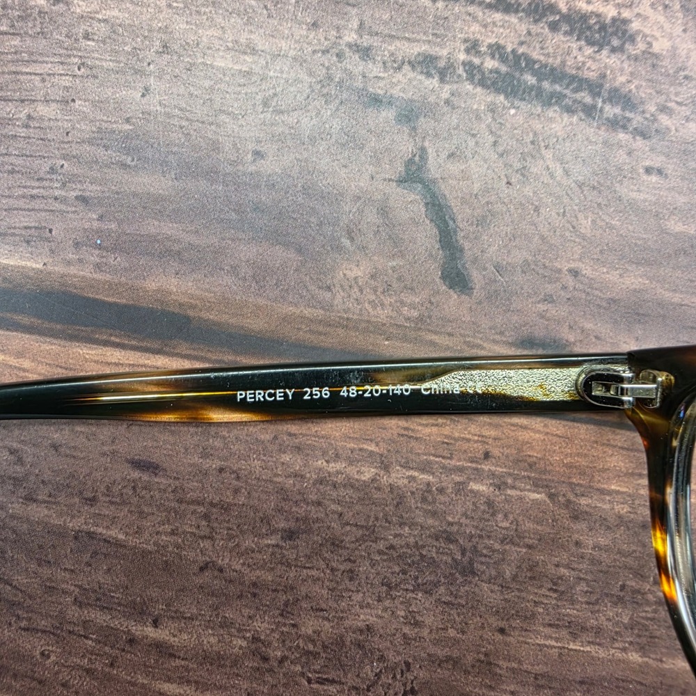 Warby Parker Percey 256 Tortoise Eyeglasses Frames 48-20-140 Eyewear 4362 - Picture 3 of 9